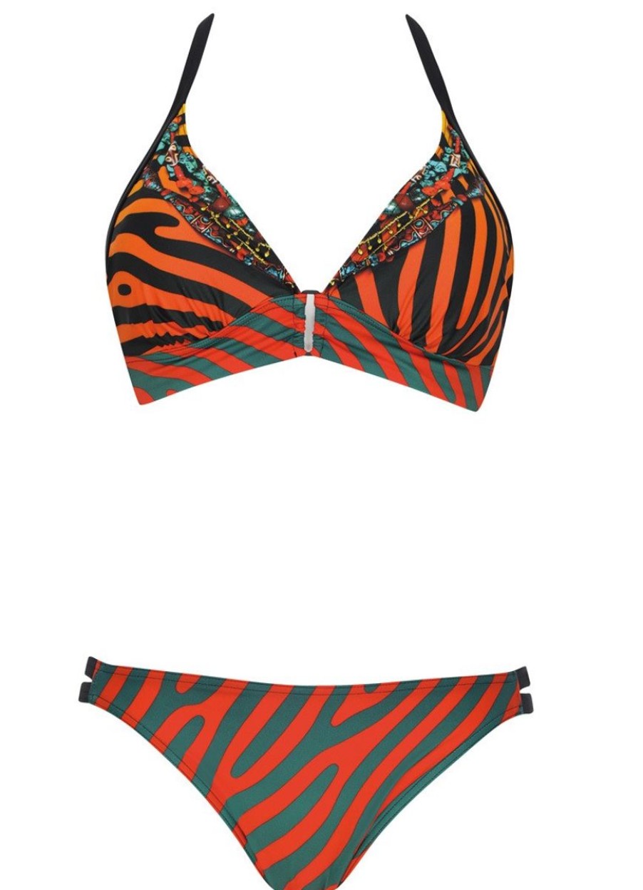 Online Sunflair Sunflair Bikini Schwarz/Orange