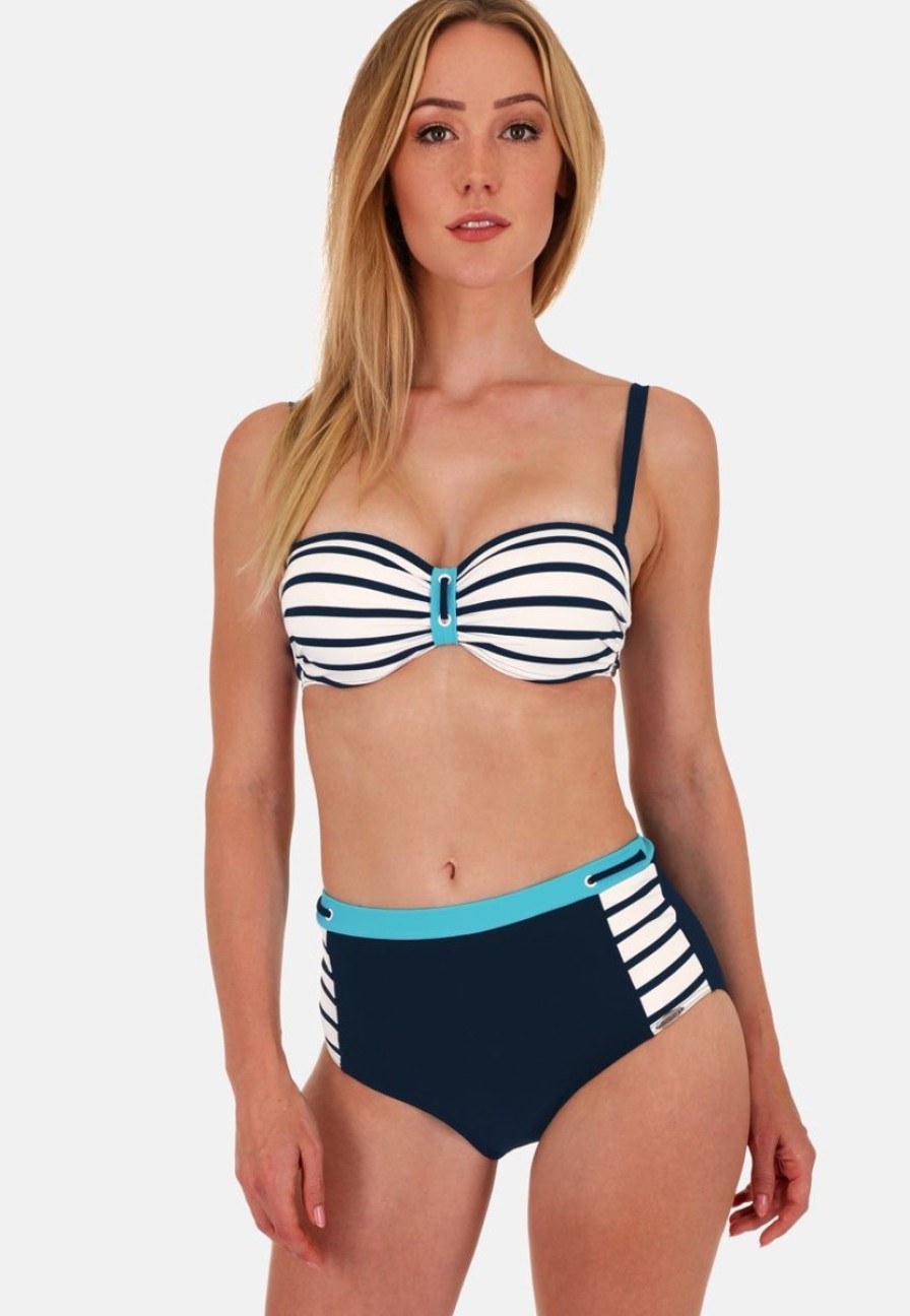 New Sunflair Sunflair Mix&Match Bikini Hose Nachtblau/Weis