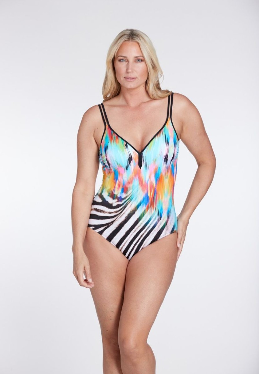 New Sunflair Sunflair Badeanzug Schwarz/Multicolor